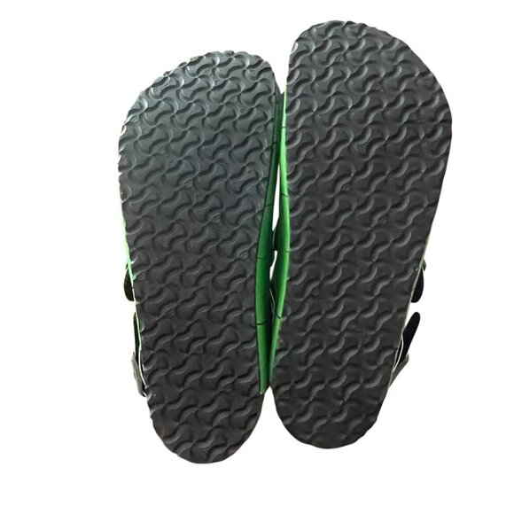 Birkenstock Green Monster Dinosaur Boston Mules Clogs Unisex Size EU 34/3-3.5 US - Picture 7 of 8